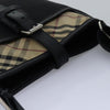 Secondhand Burberry Front Pocket Flap Messenger Vintage Check Nylon and