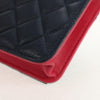 Chanel Tricolor CC Multi-Pocket Wallet on Chain Quilted Goatskin