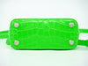 Balenciaga Logo Ville Bag Crocodile Embossed Leather