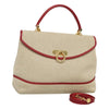 Secondhand Bally Handbag Beige Canvas Bags