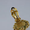 Secondhand Chanel Vintage Round Clip-On Earrings Metal with Faux