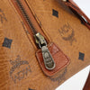 Secondhand MCM Visetos logogramme Handbag Canvas and