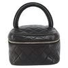 Chanel Vintage Cosmetic Case Quilted Lambskin