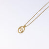 Secondhand Christian Dior CD Round Pendant Necklace