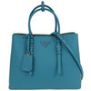 Prada Belted Strap Cuir Double Tote Saffiano Leather