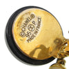 Secondhand Chanel CC Dangle Earrings Metal with Faux