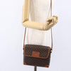Celine Vintage Macadam Shoulder Bag Canvas and Leather