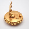 Secondhand Chanel Vintage Round CC Clip-On Earrings