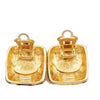 Secondhand Chanel Vintage CC Square Clip-On Earrings