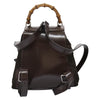 Gucci Vintage Bamboo Backpack Nylon and Patent Leather