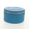 Chanel Vintage Timeless Round Jewelry Case Caviar