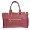 Secondhand Prada Front Zip Convertible Satchel Vitello Daino