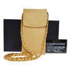Chanel Vintage CC Phone Holder Crossbody Bag Caviar