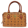 Secondhand MCM Visetos logogramme Handbag Canvas and