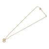 Secondhand Christian Dior CD Pendant Necklace Metal and Crystals