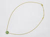 Secondhand Christian Dior Rose des Vents Necklace 18K Yellow Gold with Diamond and Malachite