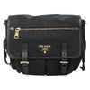 Secondhand Prada Double Buckle Flap Messenger Bag Tessuto