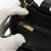 Secondhand Loewe Anagram handbag Black Leather Bags