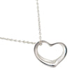 Tiffany & Co. Elsa Peretti Open Heart Pendant Necklace Sterling Silver