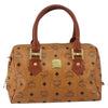 Secondhand MCM Visetos logogramme Handbag Canvas and