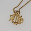 Secondhand Christian Dior Logo Pendant Necklace