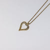 Secondhand Christian Dior Logo Heart Pendant Necklace