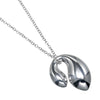 Tiffany & Co. Elsa Peretti Double Teardrop Necklace Silver 925