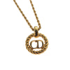 Secondhand Christian Dior CD Pendant Necklace Gold-plated