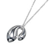Tiffany & Co. Elsa Peretti Double Teardrop Necklace Silver 925