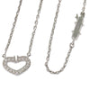 Secondhand Cartier C Heart de Cartier Pendant Necklace 18K White Gold with Diamonds