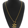 Secondhand Chanel Vintage Quilted CC Pendant Necklace
