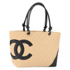 Secondhand Chanel Cambon Tote Beige Leather Accessories