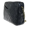 Chanel Vintage Camera Tassel Bag Quilted Leather