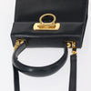 Salvatore Ferragamo Gancini Convertible Top Handle Bag Leather