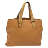 Secondhand Burberry Handle Tote Beige Leather Accessories