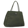Secondhand Prada Vintage Tote Khaki Nylon Accessories