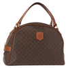 Celine Vintage Macadam Handbag Canvas and Leather