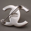 Chanel Vintage CC Turnlock Brooch Metal
