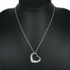 Tiffany & Co. Elsa Peretti Open Heart Pendant Necklace Sterling Silver