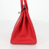 Secondhand Hermes Birkin Handbag Red Epsom with Palladium Hardware