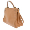 Secondhand Hermes Kelly Handbag Brown Togo with Gold Hardware