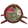 Gucci Ophidia Round Backpack Flora GG Coated Canvas