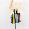 Secondhand Balenciaga Bazar Convertible Tote Striped