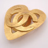 Chanel CC logo heart Gold-plated