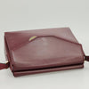 Secondhand Celine Circle logo Burgundy Leather Bags