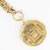 Chanel Vintage 31 Rue Cambon Medallion Pendant Necklace Metal