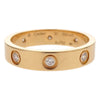 Cartier Love Wedding Band 8 Diamonds Ring 18K Rose Gold with Diamonds