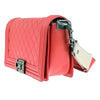 Chanel Boy Flap Bag with Strap Quilted Lambskin