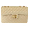 Chanel Vintage Classic Single Flap Bag Silk