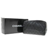 Secondhand Chanel Vintage Diamond CC Camera Bag Quilted Caviar